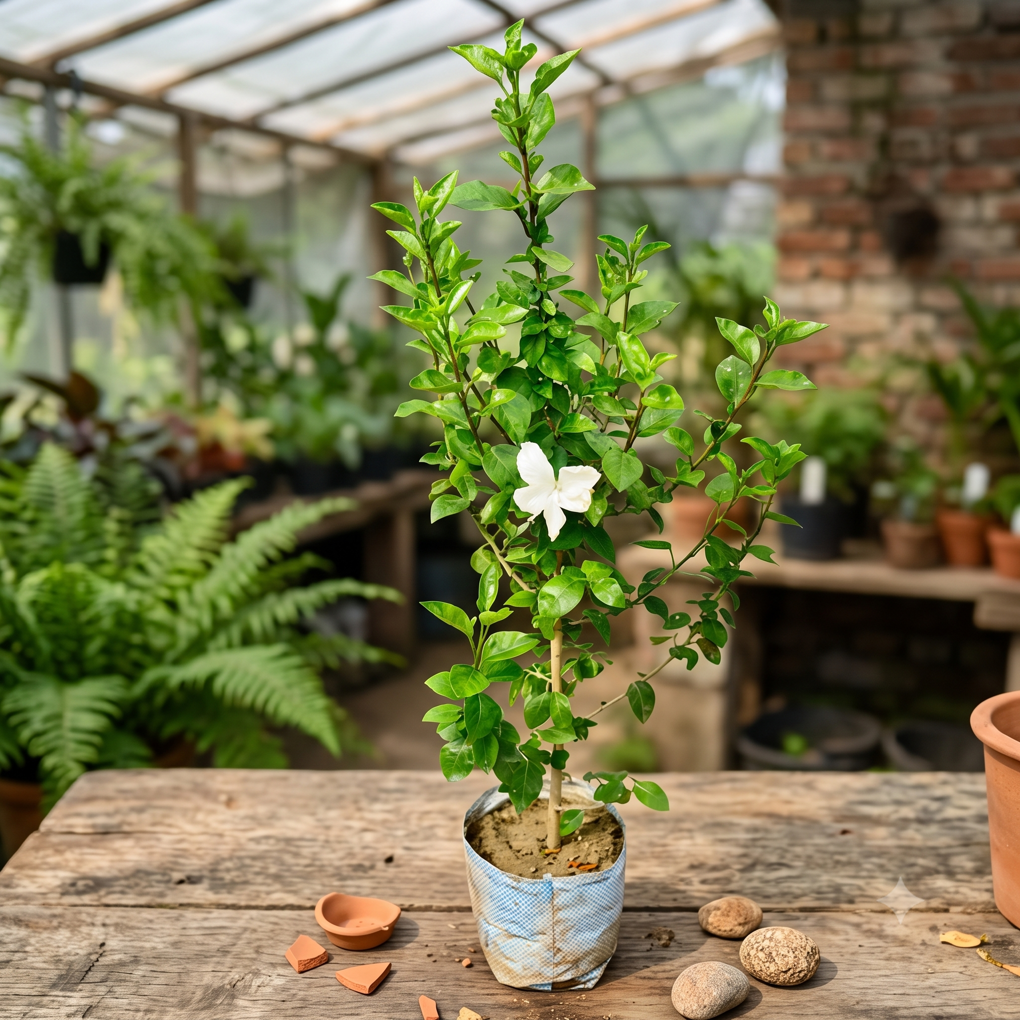 HIsbiscuss White — Sugandha Farms & Nursery